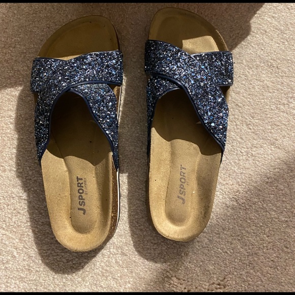 Jambu jbu sparkling navy slides - Picture 1 of 3